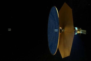 TELESCOPIO FLUÍDICO GIGANTESCO EN EL ESPACIO