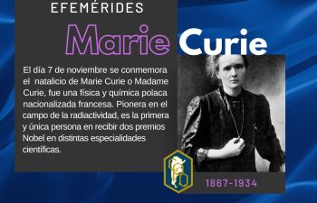 📌 7 DE NOVIEMBRE: NACIMIENTO DE MARIE CURIE