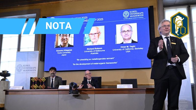 TRAS INVENTAR ESTRUCTURAS METALORGÁNICAS PARA EXTRAER AGUA DEL AIRE DEL DESIERTO: KITAGAWA, ROBSON Y YAGHI GANARON EL NOBEL DE LA QUÍMICA 2025