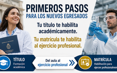 Primeros pasos para los nuevos egresados: por qué matricularse en el Consejo Profesional de Química